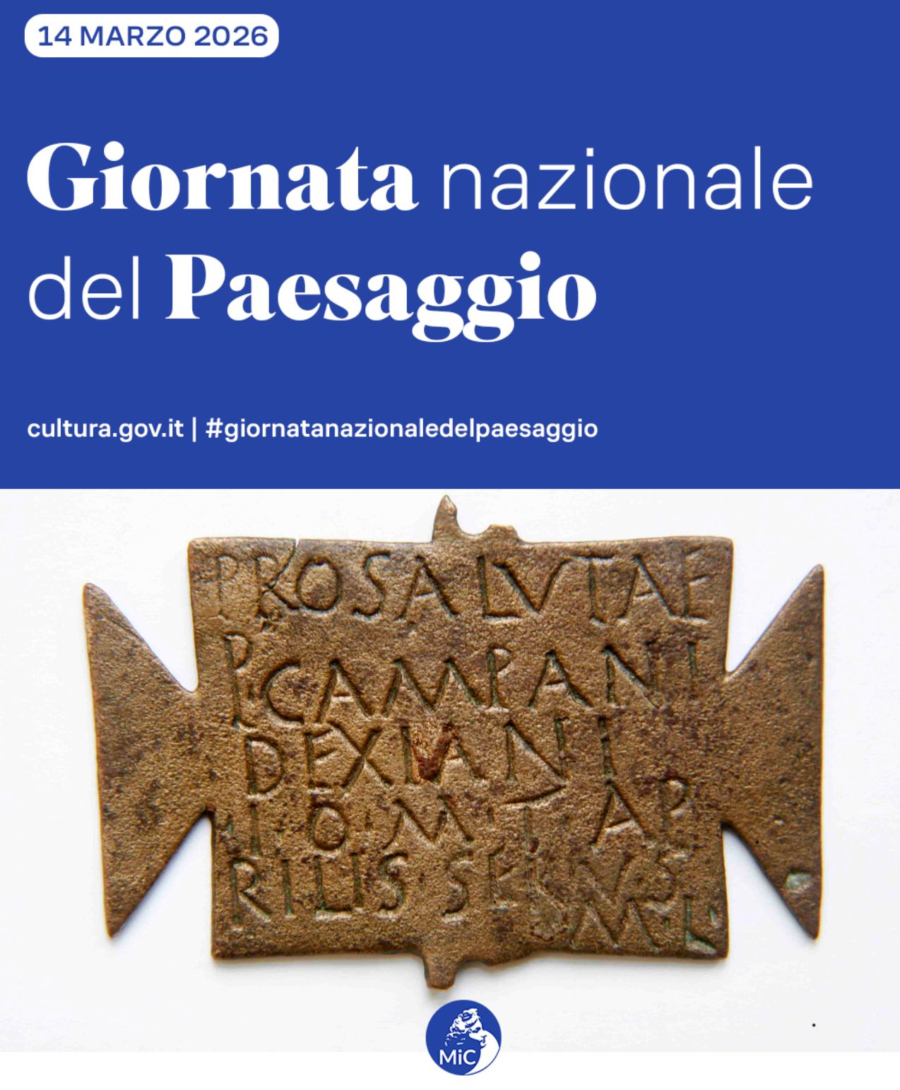 Sabato 14 marzo 2026 Giornata nazionale del Paesaggio all'Anfiteatro Campano e al Mitreo